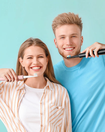 Fairywill – brosse à dents électrique sonique E11, étanche, Charge USB, avec 8 têtes de rechange