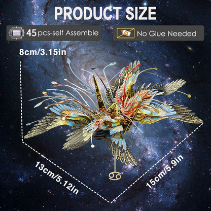 Piececool – Puzzle 3D en métal, Kits de construction du CANCER, jouets à assembler soi-même, Constellation pour adolescents et adultes