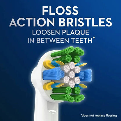 Têtes de rechange pour brosse à dents électrique Oral-B FlossAction, soins quotidiens, aste, 5 pièces par paquet