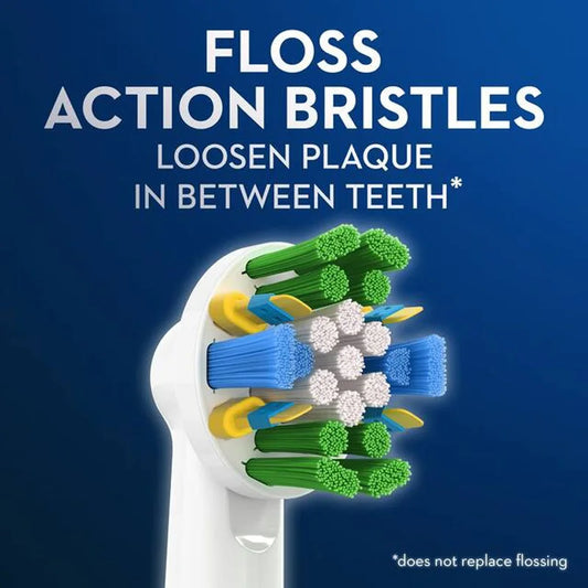 Têtes de rechange pour brosse à dents électrique Oral-B FlossAction, soins quotidiens, aste, 5 pièces par paquet