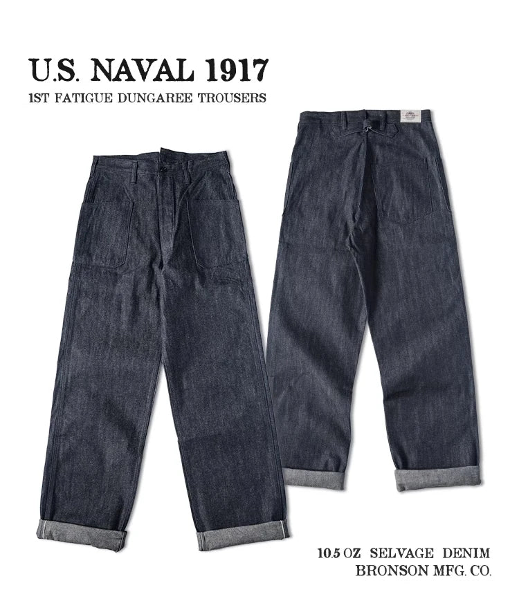 Bronson-Salopette en jean denim, 1917 oz, jjj10.5
