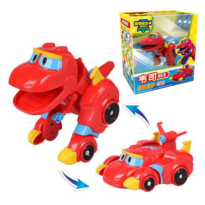 Min Gogo Dino ABS déformation voiture/avion figurines REX/PING/VIKI/TOMO Transformation dinosaure jouets pour enfants cadeau