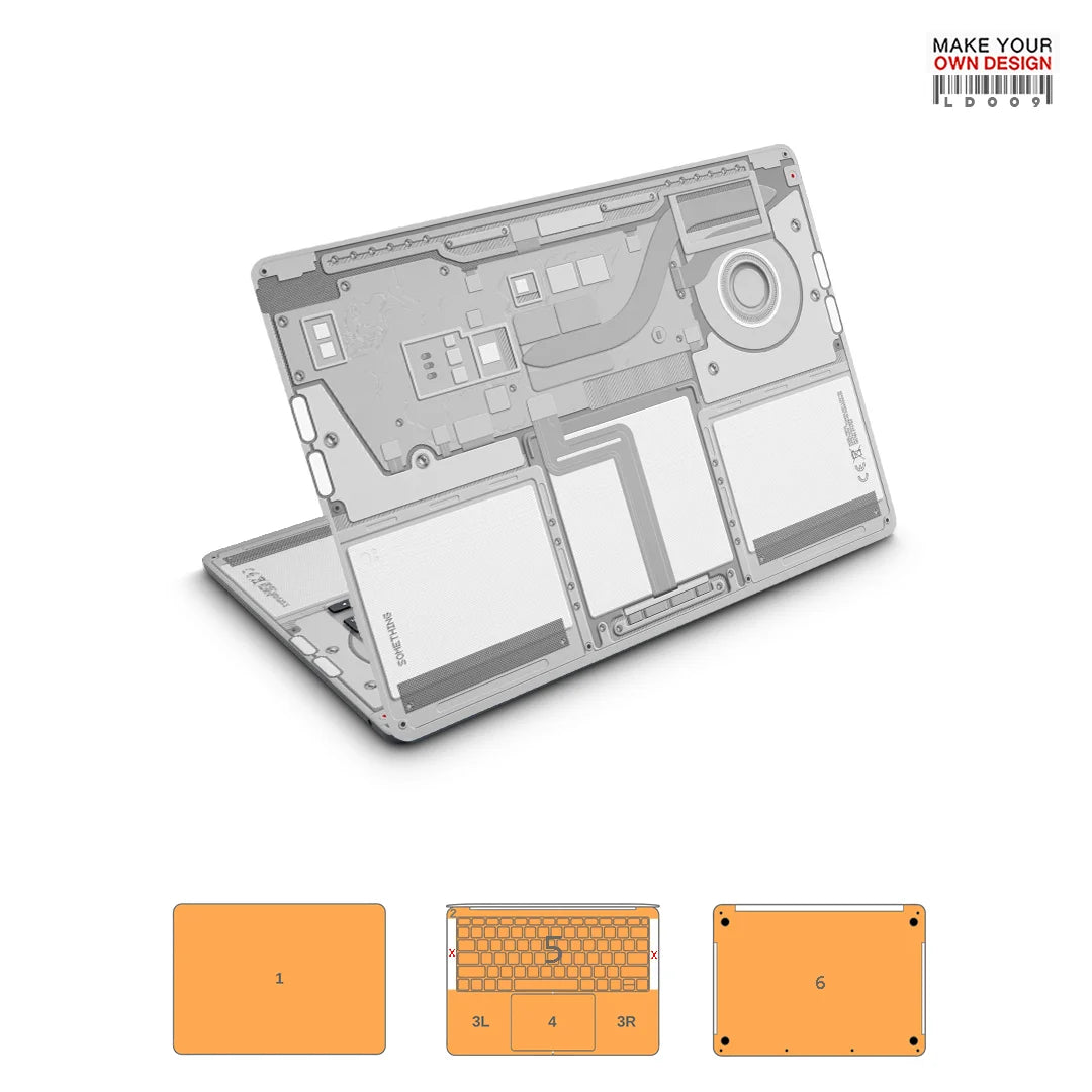 autocollant de peau coloré pour Macbook Pro