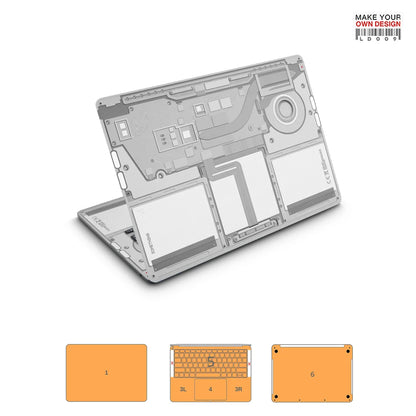 autocollant de peau coloré pour Macbook Pro