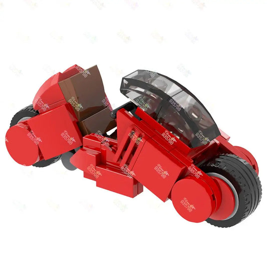 Blocs de construction de moto MOC, 76 pièces, modèles de moto Cyberpunk créatifs AKIRA Kaneda, jouets d'assemblage à monter soi-même pour enfants MOC1256