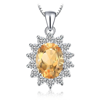 JewelryPalace – collier avec pendentif , en argent Sterling 925, création d'un saphir bleu, rubis, imitation émeraude, sans chaîne