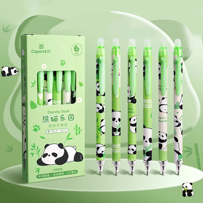 Ensemble de stylos Gel Capybara Panda, 6 pièces