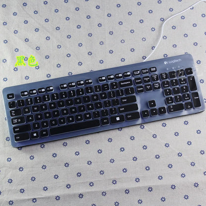 Logitech – housse de protection pour clavier de bureau, en silicone souple, étanche à la poussière et à l'eau, pour ordinateur portable, K310