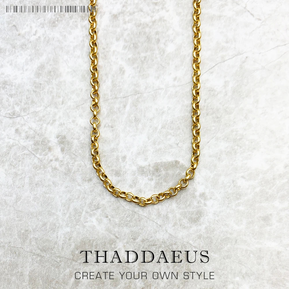 Collier chaîne Belcher rond, flambant neuf, Bijoux à la mode, Style européen, Bijoux en or, cadeau pour hommes et femmes