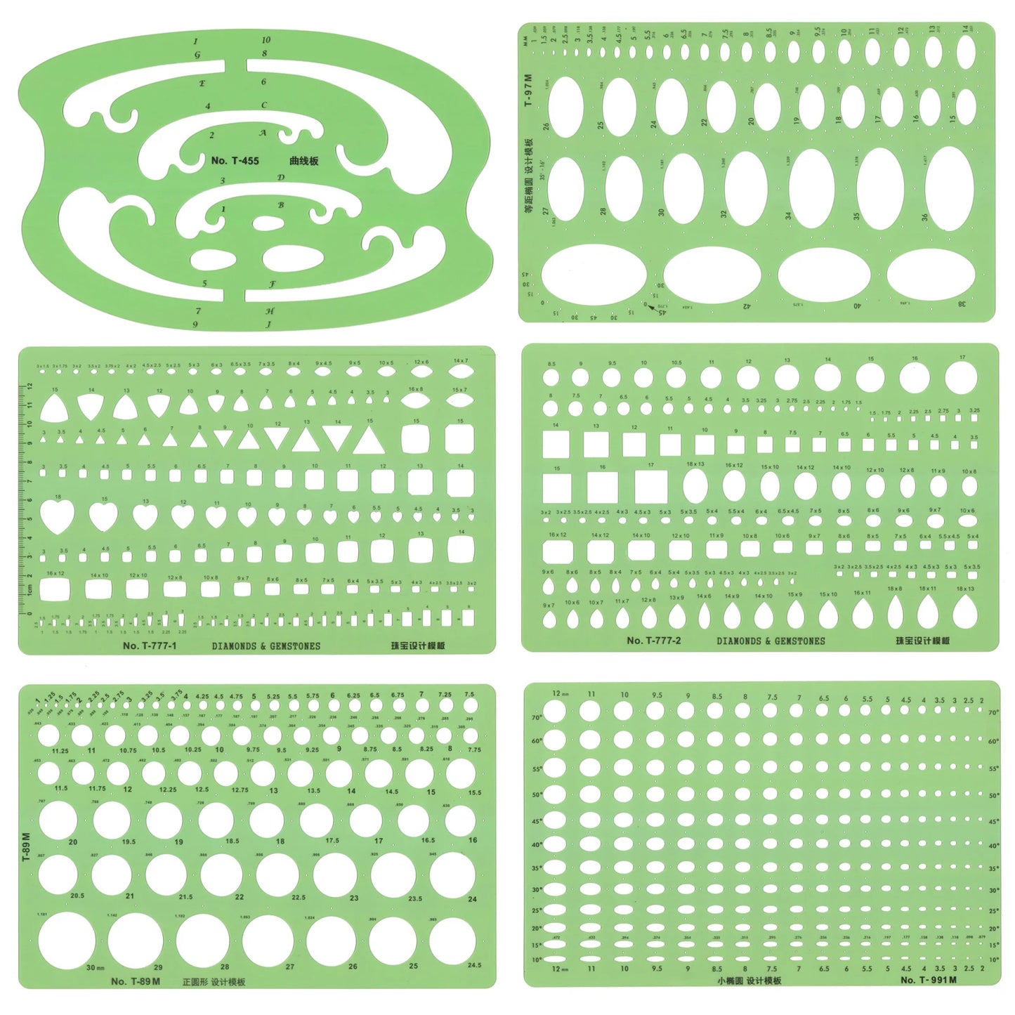 Kit de règle pochoirs