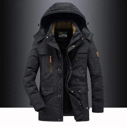 Polaire chaud outillage vestes bonne qualité mâle extérieur manteaux d'hiver taille nouveau hiver hommes Parkas à capuche décontracté coupe-vent Parka