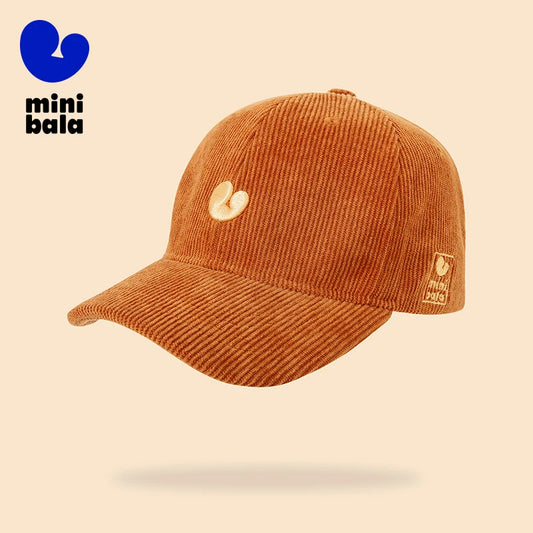 Mini Bala printemps nouveaux garçons et filles rétro velours côtelé casquette de Baseball bébé chapeau Vintage mode