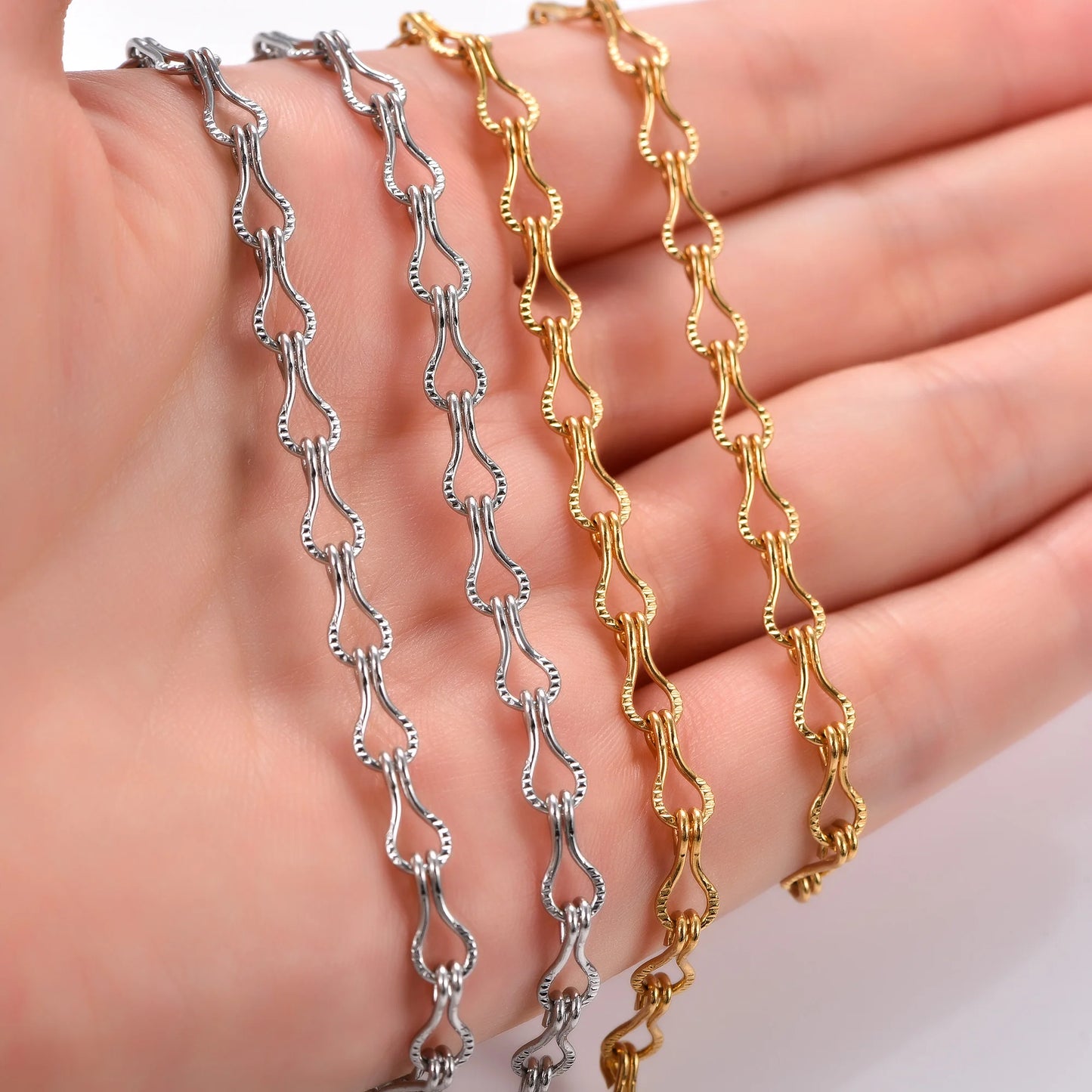 Collier en acier inoxydable pour femmes, chaîne de cou à maillons en forme de guitare, Punk, couleur argent et or, ras du cou, bijoux en métal, 4.6mm