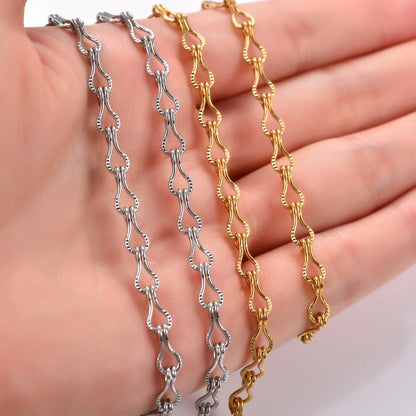 Collier en acier inoxydable pour femmes, chaîne de cou à maillons en forme de guitare, Punk, couleur argent et or, ras du cou, bijoux en métal, 4.6mm