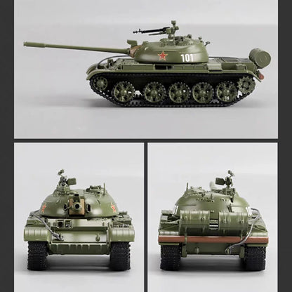 Perka T-54A T54A T54, échelle 1:64, Version chinoise, Type 59, Station principale, réservoir blindé, véhicule de défilé, modèle de Simulation, cadeau de collection