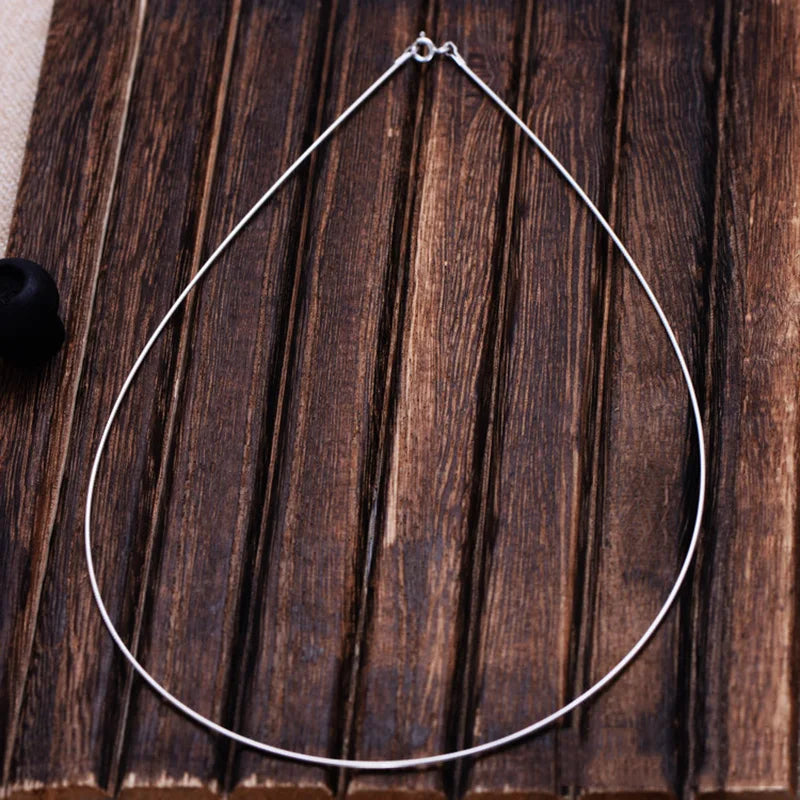 Collier ras du cou élégant et Simple pour femmes, bijoux en argent Sterling 925 pur, 16, 18, 20, 22, 24 pouces