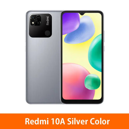 Original Xiaomi Redmi 9A/10A micrologiciel mondial  4GB + 64GB/128GB débloqué Xiaomi téléphone intelligent étui gratuit Film de verre cellulaire
