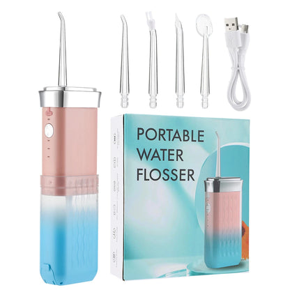 Irrigateur buccal électrique Portable, hydropulseur, blanchiment des dents, Jet d'eau dentaire sans fil, outils de nettoyage des dents pour la maison et les voyages