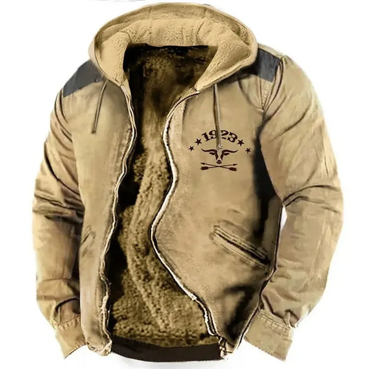 Sweat-shirt à capuche avec fermeture éclair pour homme et femme, vêtement d'hiver avec coutures en bloc de couleur, sweat-shirt à manches longues, veste d'extérieur