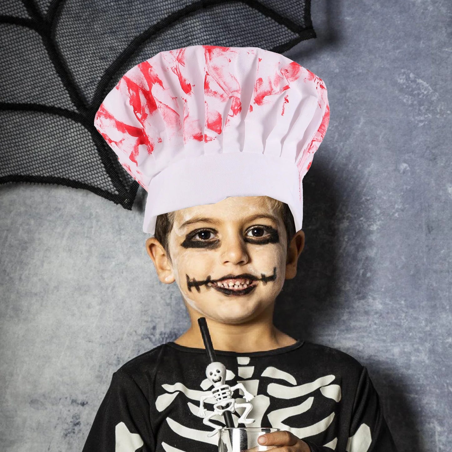 Chapeau de Chef d'horreur, décorations de fête effrayantes pour Halloween, chapeaux sanglants, Costume de vêtements
