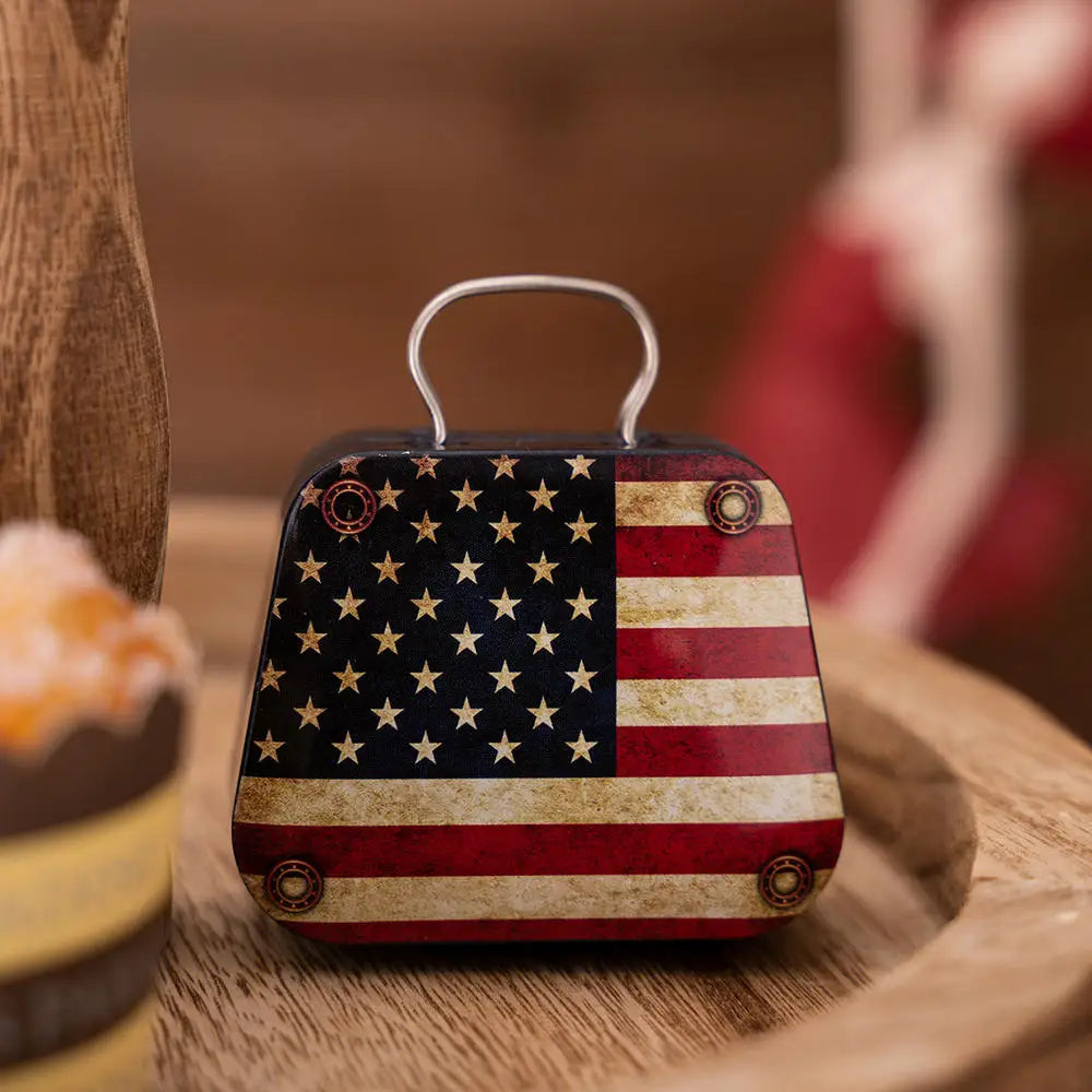 Boîte de rangement en métal pour décoration de Noël, forme de sac à main, 18 pots, étui à bijoux, cadeau pour enfants, boîtes de rangement, fête de Noël ouvertement, 2024