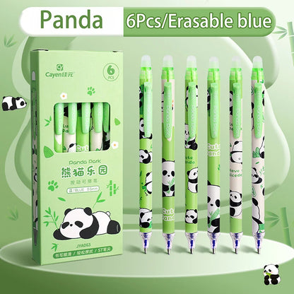 Ensemble de stylos Gel Capybara Panda, 6 pièces