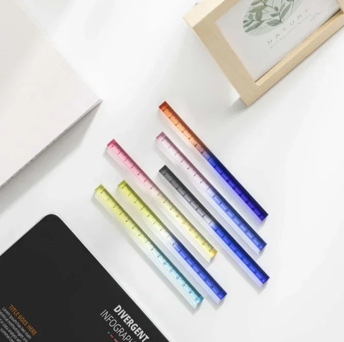 Règles droites transparentes de Style INS, 15cm 20cm 30cm,