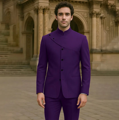 Costumes pour hommes charmants, personnalisés, haute couture, simple boutonnage, deux pièces (veste + pantalon), ensemble droit Simple et intelligent pour hommes