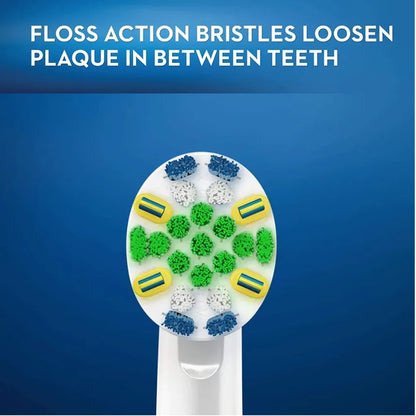 Têtes de rechange pour brosse à dents électrique Oral-B FlossAction, soins quotidiens, aste, 5 pièces par paquet