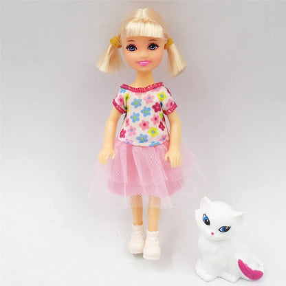 Accessoires de poupée Mini Kelly de 5 pouces, vêtements de poupée Chelsea à la mode, tenues de fête, jouets pour enfants filles, cadeau d'anniversaire