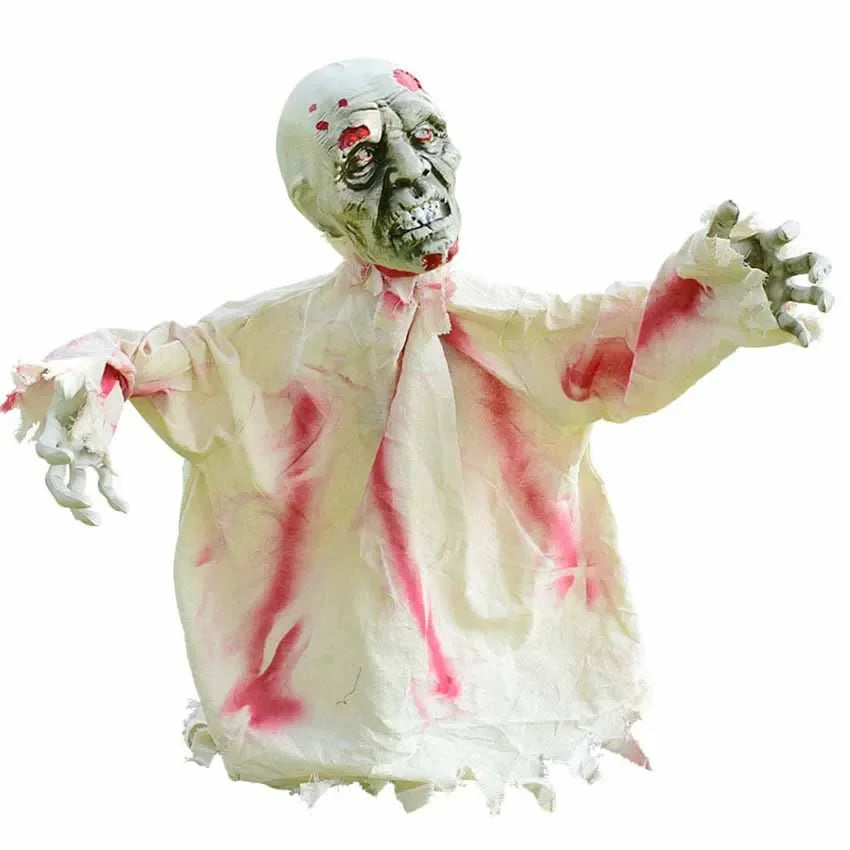Grande balançoire fantôme à commande vocale, décoration d'horreur d'Halloween, accessoires effrayants, décoration de la maison et du jardin, nouveau