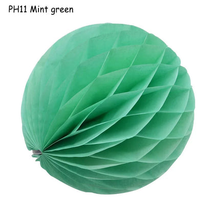 Boule décorative en papier nid d'abeille, 5 pièces/lot, 10/15cm, fleur Pastel, décoration de fête d'anniversaire pour mariage, enfant, fournitures de réception-cadeau pour bébé 8Z
