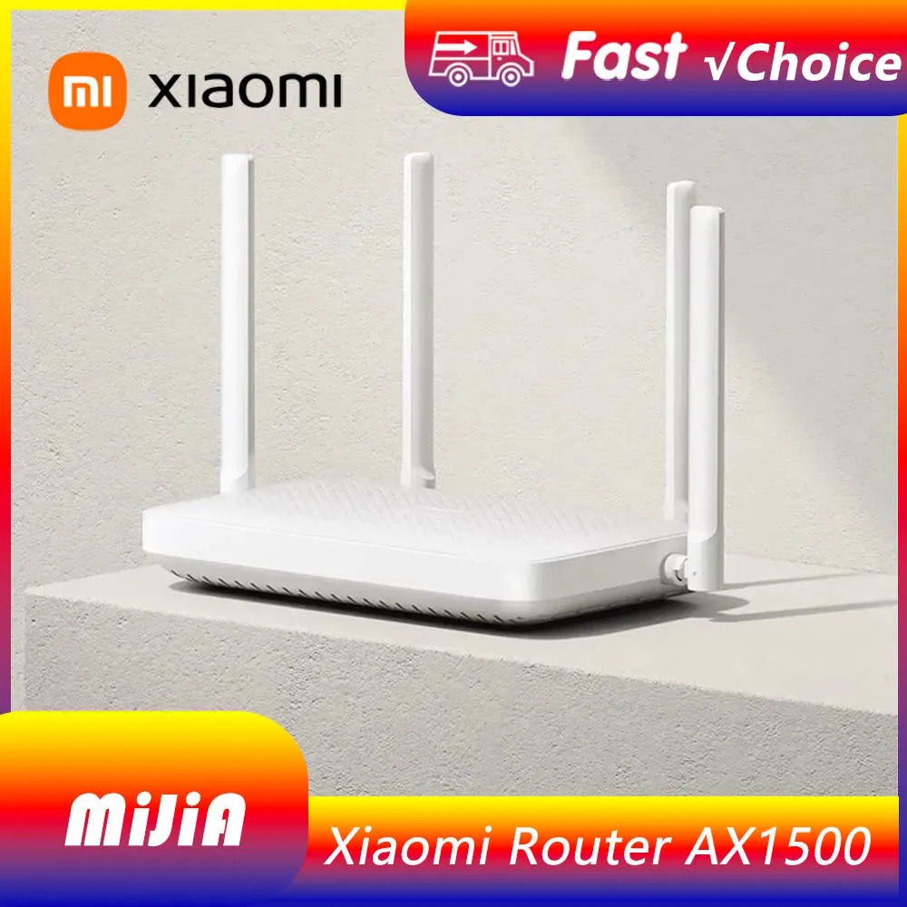 Xiaomi mijia Mi routeur AX1500 2.4G/5GHz WiFi6 1501Mbps prise en charge du réseau maillé IPTV Mijia App Wifi amplificateur Gigabit