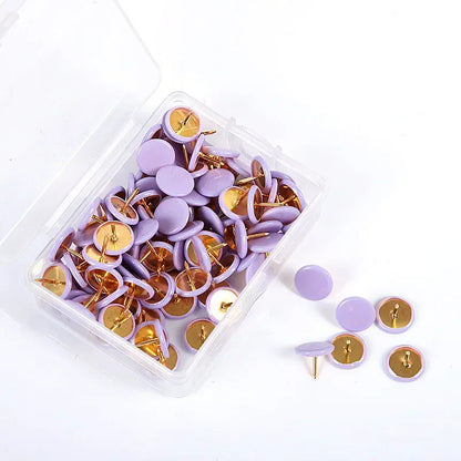 100 pièces bureau à domicile épingles à dessin colorées punaise punaise planche de liège punaise Photo mur carte marqueurs