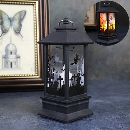 Lampe Décorative à LED Château de Citrouille,