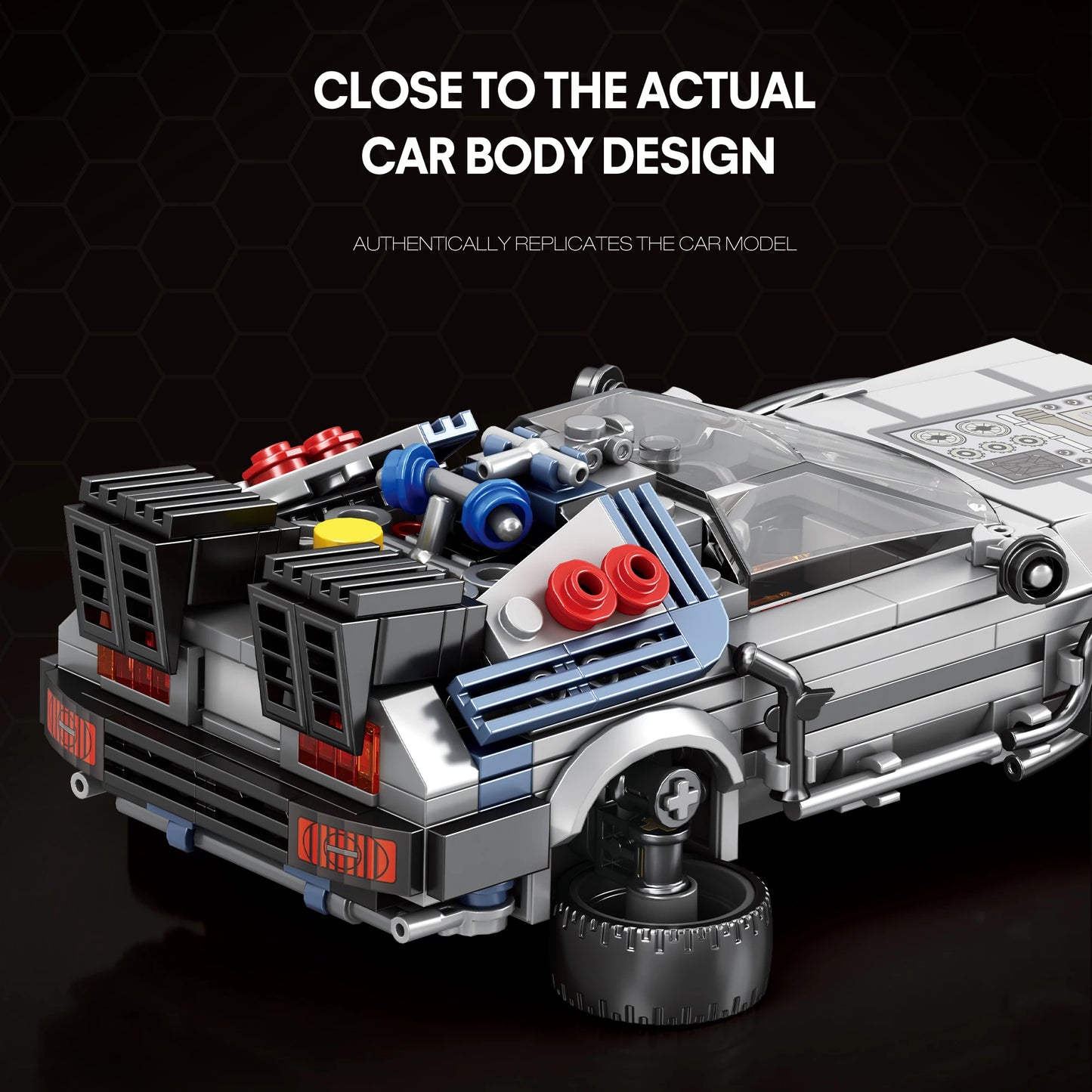 Blocs de construction de voiture DMC classiques, 405 pièces, modèle de voiture de sport future, briques, ornements de bureau, jouets éducatifs pour enfants, bricolage, cadeaux de vacances