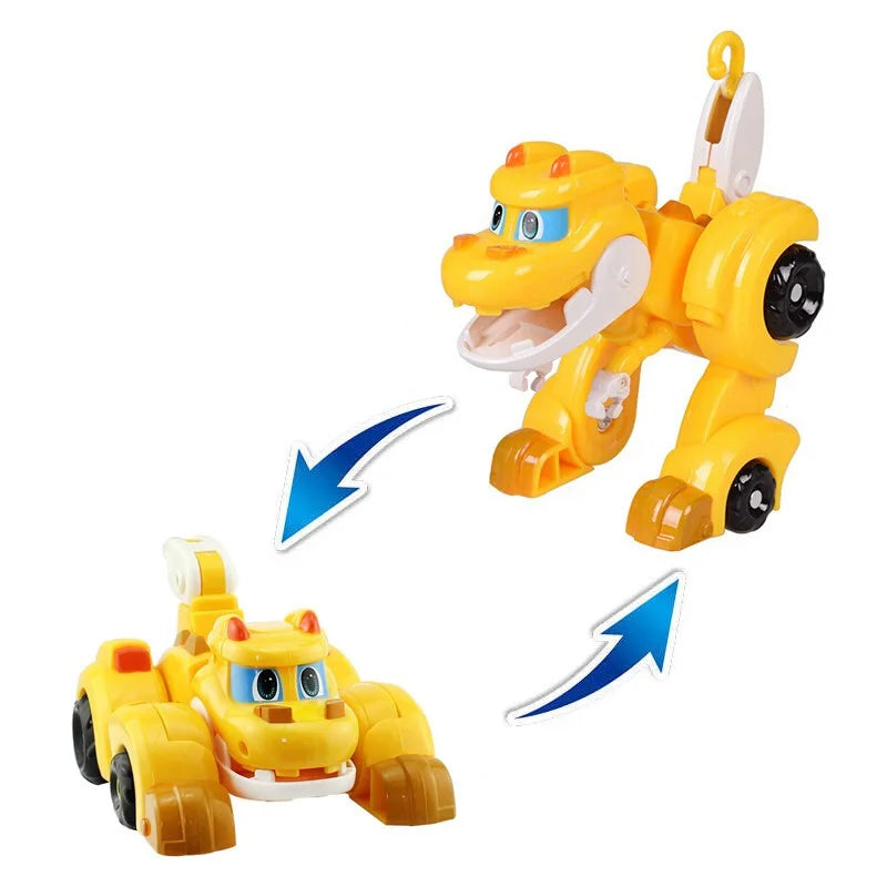 Min Gogo Dino ABS déformation voiture/avion figurines REX/PING/VIKI/TOMO Transformation dinosaure jouets pour enfants cadeau