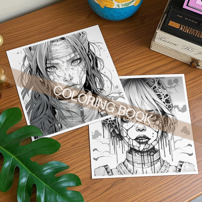 Livre de coloriage TERRIFYING BEAUTY pour adultes, avec motifs audacieux et faciles, dessin à la main, divertissement, loisirs, livres de peinture à la main