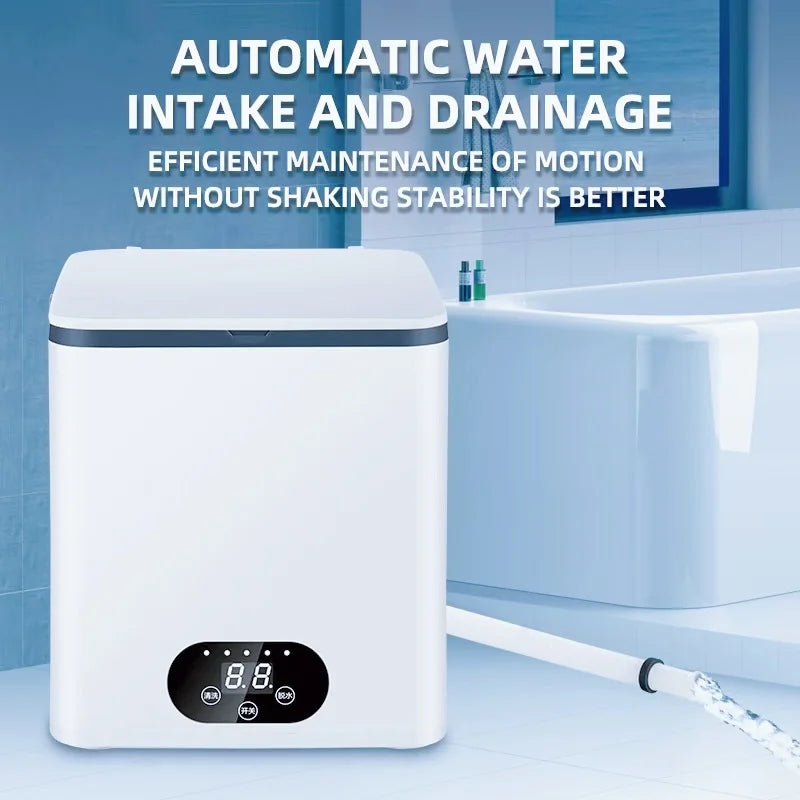 Mini Machine à laver antibactérienne bleu-violet pour chaussettes, sous-vêtements, serviettes, vêtements pour bébé, petits morceaux de linge, lave-linge Compact