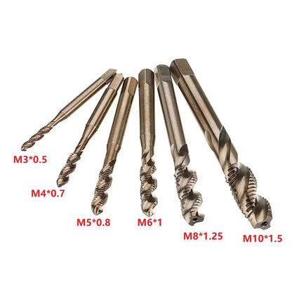 M3-M10 Tap HSS asile alt M35 Machine Sprial Flûtes Robinets MeaccelerScrew Tap Main Droite Outils De Réparation Accessoires