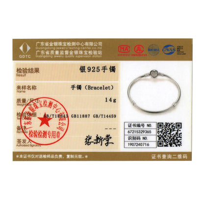 BAMOER authentique 100% 925 argent Sterling classique serpent chaîne Bracelet et Bracelet pour les femmes pavé réglage CZ bijoux fins PAS916