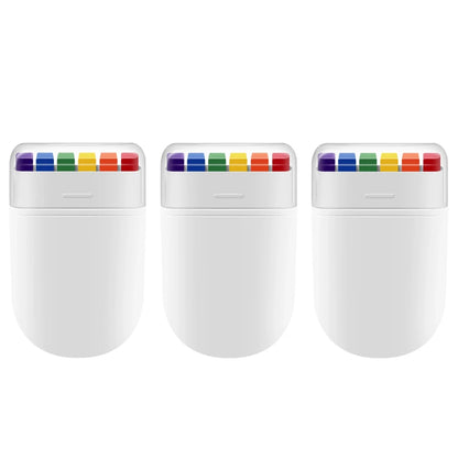 Peinture Crayon arc-en-ciel Kawaii, lavable, Non toxique, accessoires de fête à thème d'anniversaire et d'halloween, Costume de famille Gif, 1 à 3 pièces