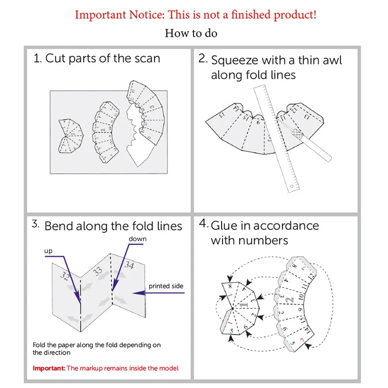 Masque en papier 3D à porter, modèle lapin Animal Cosplay bricolage, couvre-chef Origami Papercraft noël Halloween bal Party, cadeau pour filles