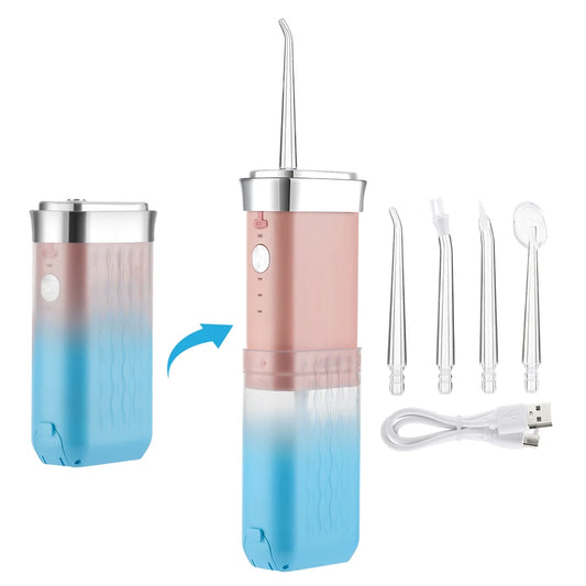 Irrigateur buccal électrique Portable, hydropulseur, blanchiment des dents, Jet d'eau dentaire sans fil, outils de nettoyage des dents pour la maison et les voyages