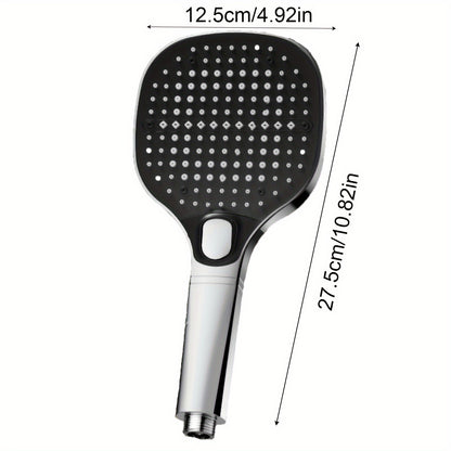Bansard Radius Three Gears: Pressurized Shower Nozzle, Filtering, Household Bathroom Shower, Bath Faucet, Pressurized Large Water Output, Rain Lily Showerhead
