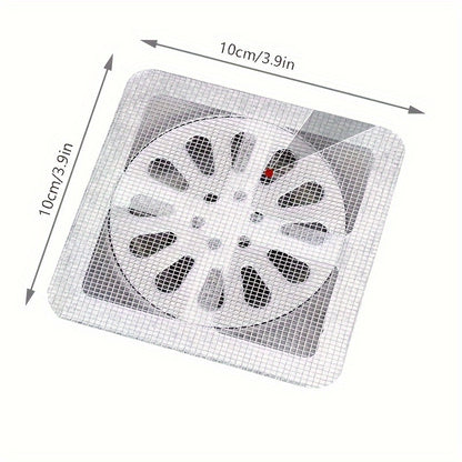 10pcs bathroom hair filter hair screen Toilet sewer filter Kitchen anti-clogging anti-insect self-adhesive floor drain sticker.