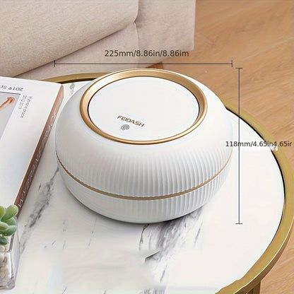 3L Sleek & Stylish Trash Can with Lid - Odor-Blocking, Perfect for Kitchen, Living Room, Bathroom, Office Desk, and Car Accessories