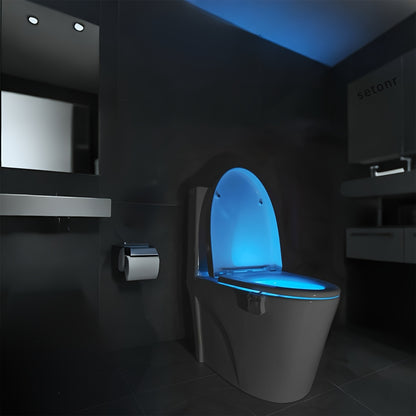 Setonr 1pc 16 Colors Human Motion Sensor Toilet Light Inside Toilet Bowl Bathroom LED Night Light for Toilet Bowl Christmas Gift