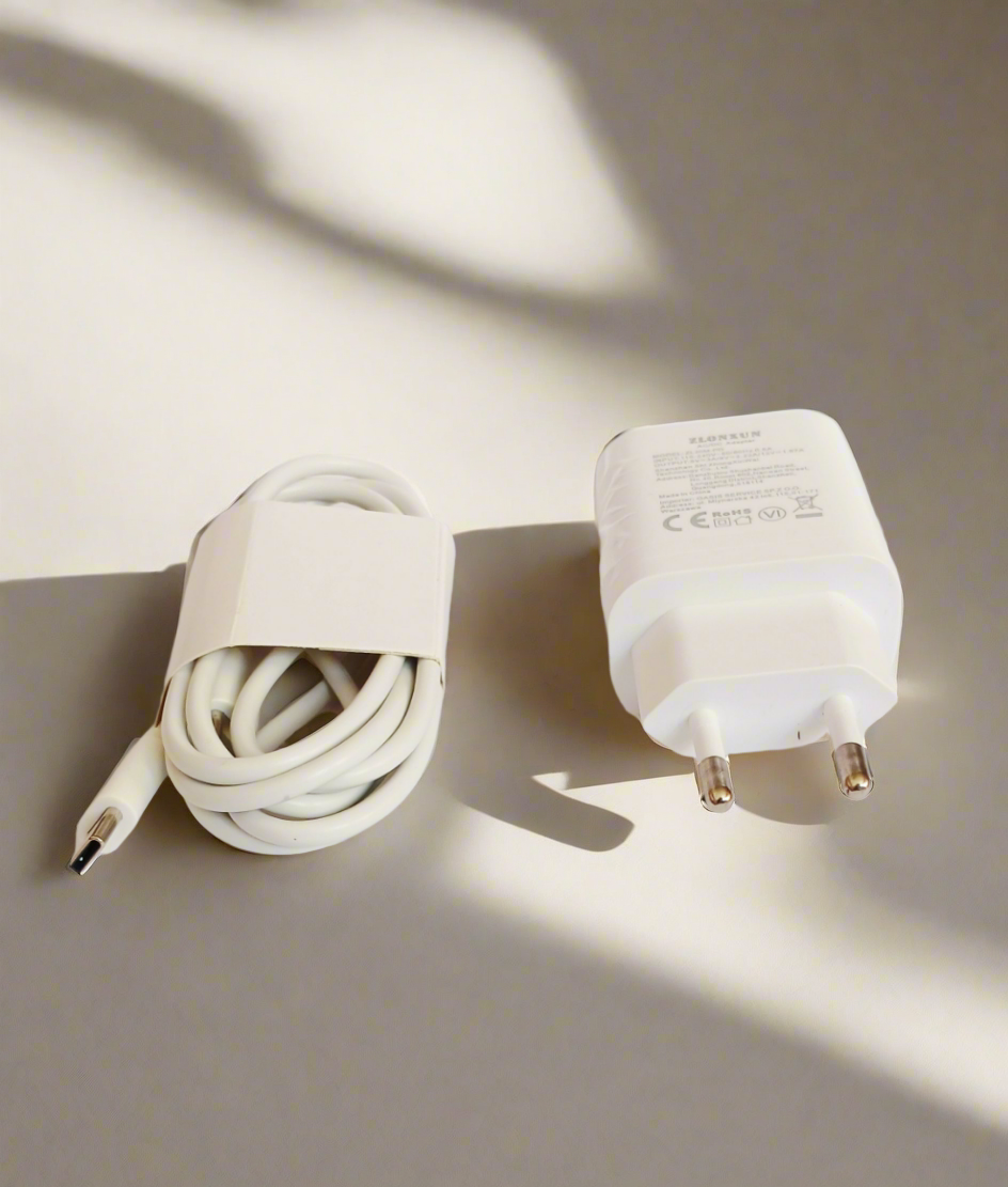 CHARGEUR AVEC CABLE  DOUBLE USB C ZLONXUN ZL-20M-PD