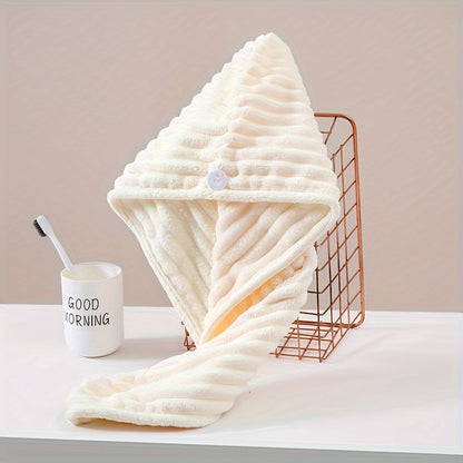 Luxurious Softness Hair Towel Wrap for Women - Ultra-Absorbent, Quick-Drying, No Blow Needed, Gentle on Hair, Perfect for Bathroom Essentials and Daily Use